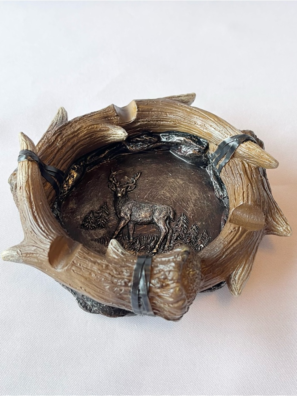Whitetail Ash Faux Deer Antler Ashtray